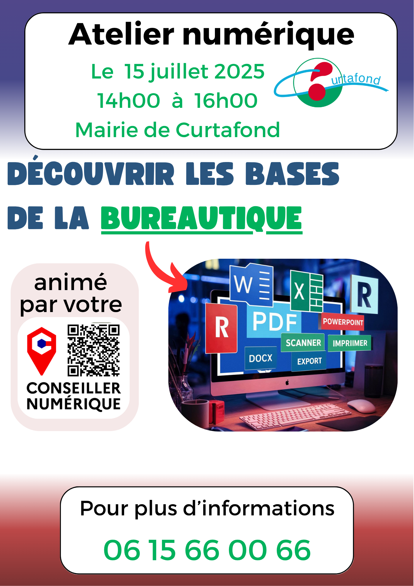 Atelier mairie 15 07 25 Bases de la bureautique